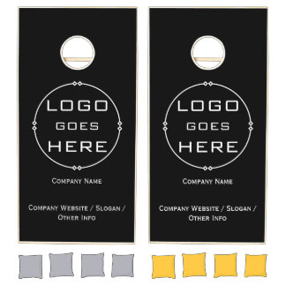 Your Logo Here 2 Personalized Cornhole Set