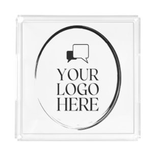 Your Logo Here Acrylic Tray
