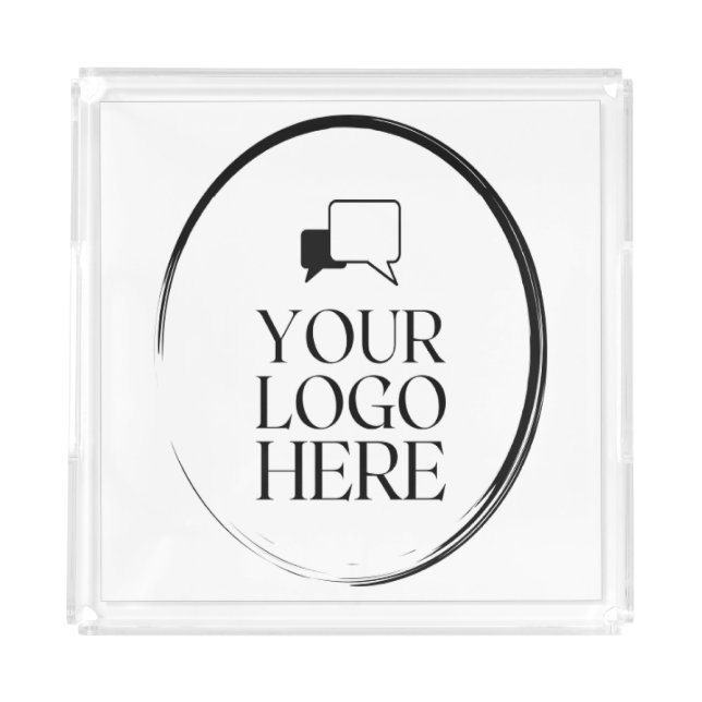 Your Logo Here Acrylic Tray (Front)
