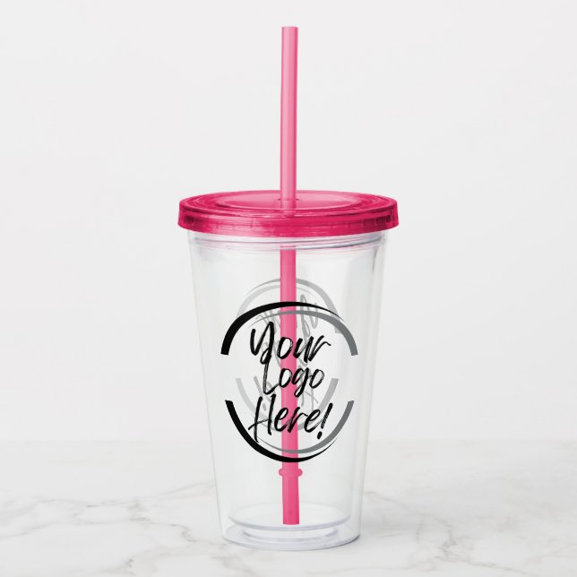 Your Logo Here Acrylic Tumbler (Front)