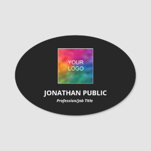 Your Logo Here Add Name Business Company Template Name Tag