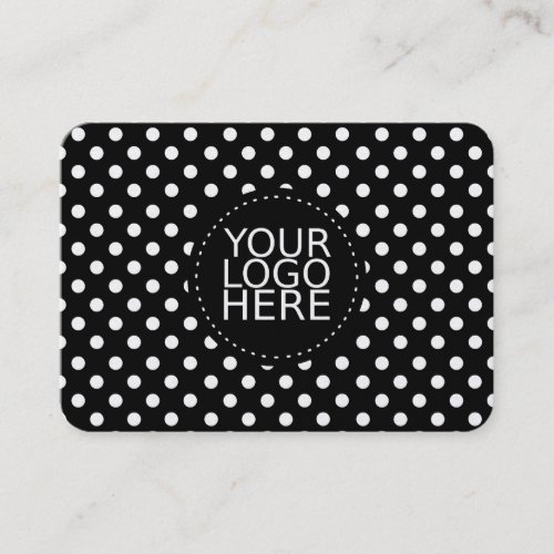 Your Logo Here and Dots Gold Business Card