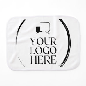 Your Logo Here Baby Burp Cloth