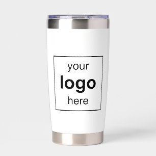 Your Logo Here Black And White Business Insulated Tumbler