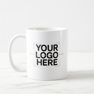 Your Logo Here Bold Branding Design Coffee Mug