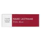 Your Logo Here Burgundy Elegant White Title
