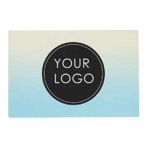 Your Logo Here Business Company Corporate Ombre Placemat
