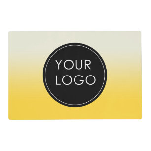 Your Logo Here Business Company Corporate Ombre Placemat