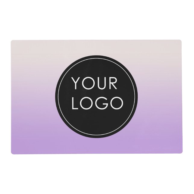 Your Logo Here Business Company Corporate Ombre Placemat (Front)