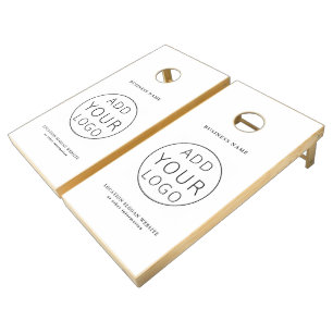 your logo here Business Company Employee Branded Cornhole Set