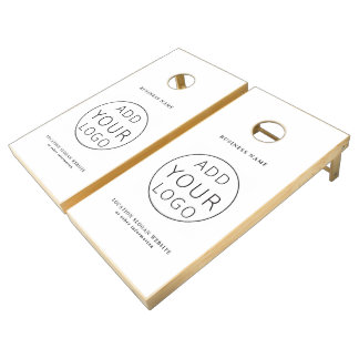 your logo here | Business Company Employee Branded Cornhole Set