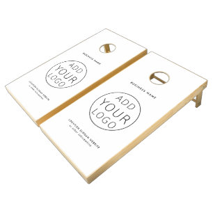 your logo here Business Company Employee Branded Cornhole Set