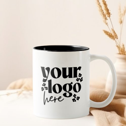 Your Logo Here Business Corporate Company Promo Two_Tone Coffee Mug