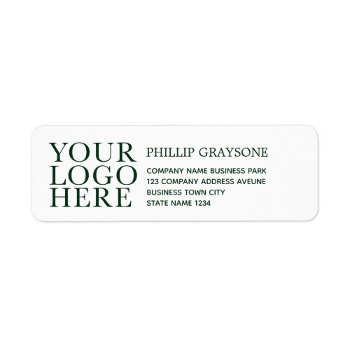 Your Logo Here Business Name Return Address Label