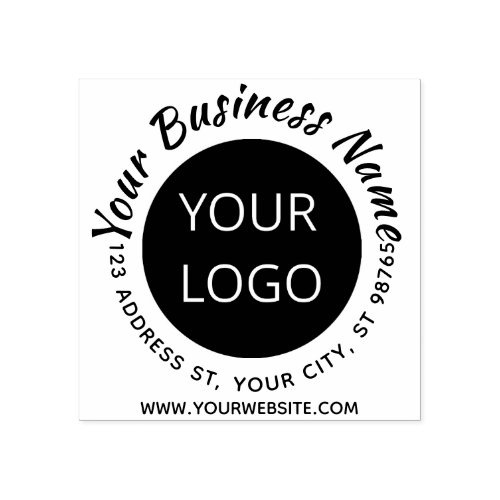 Your Logo Here Business Promotional Stamp Custom