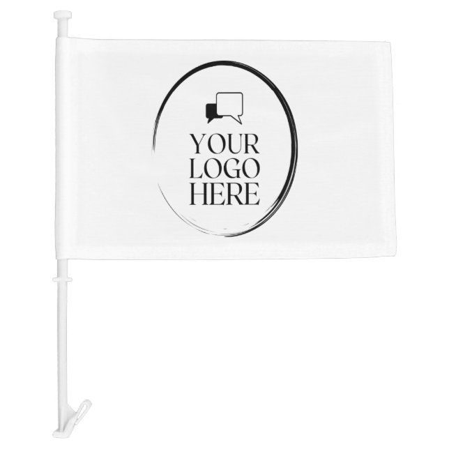Your Logo Here Car Flag (Front)