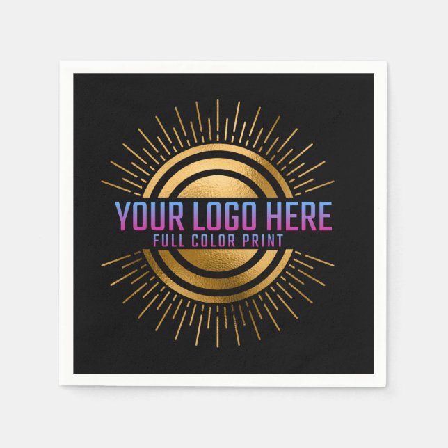 Your Logo Here Color Napkins (Front)