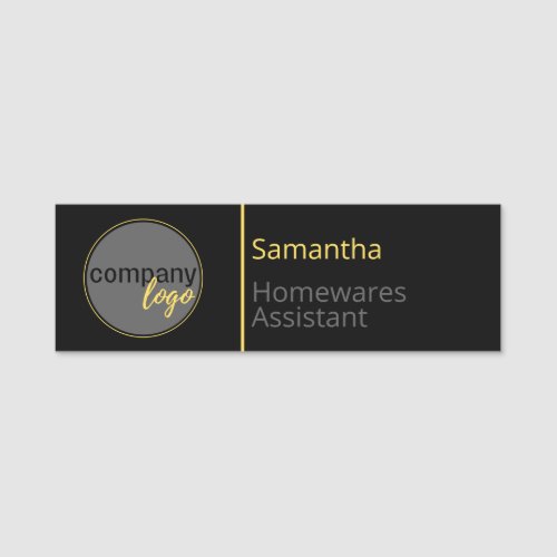 YOUR LOGO HERE COMPANY BRANDED BUSINESS PROMOTION  NAME TAG