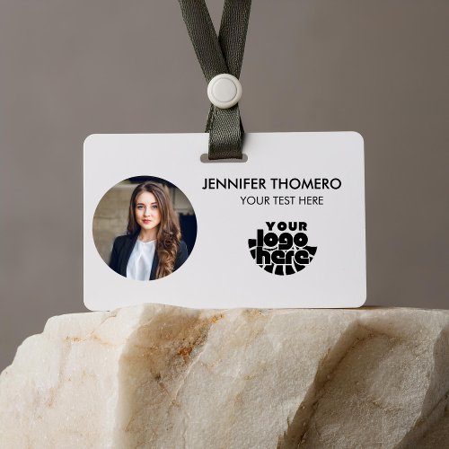 Your Logo Here Company Business QR Code Photo Name