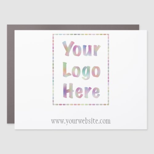 Your Logo Here Company Promotional Car Magnet