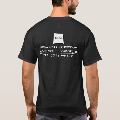 Your Logo Here Company Promotional Work Uniform T_Shirt