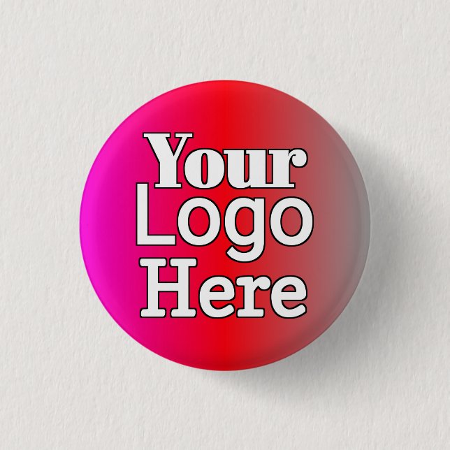 Your Logo Here – Custom Business Button (Front)