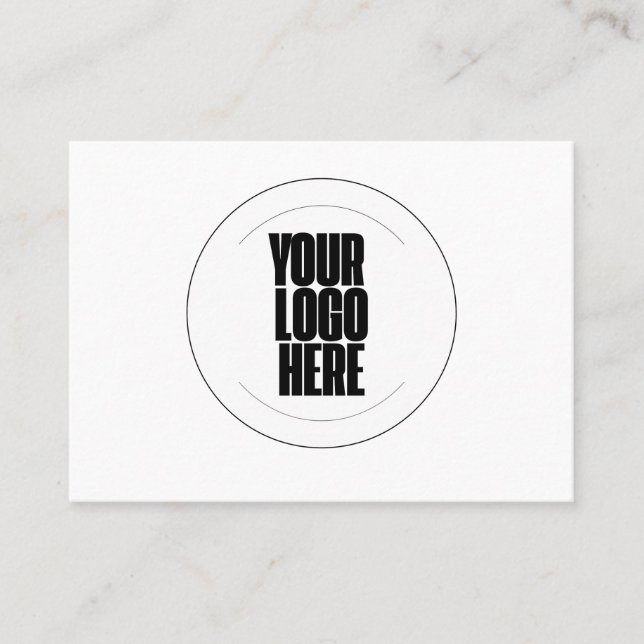 Your Logo Here Custom Business Card (Front)