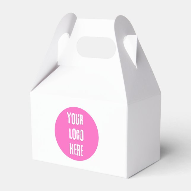 Your Logo Here Custom Favor Boxes (Front Side)