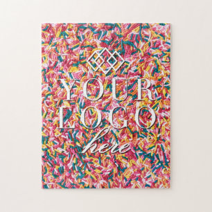 Your Logo Here Custom Sprinkles Jigsaw Puzzle