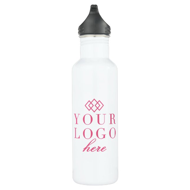 Your Logo Here Custom Stainless Steel Water Bottle (Right)