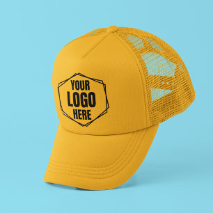 Your Logo Here Custom Yellow Trucking Company Cap