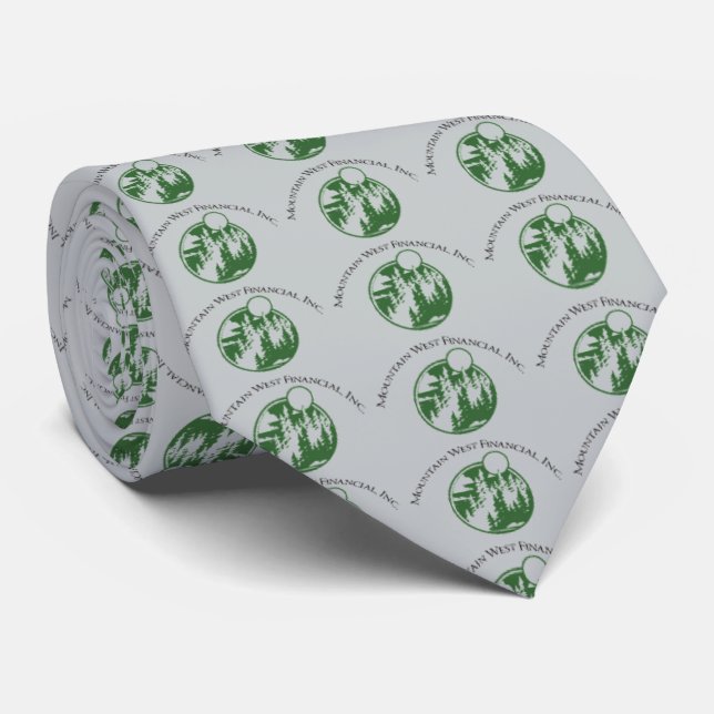 "your logo here" Customizable Logo Tie (Rolled)