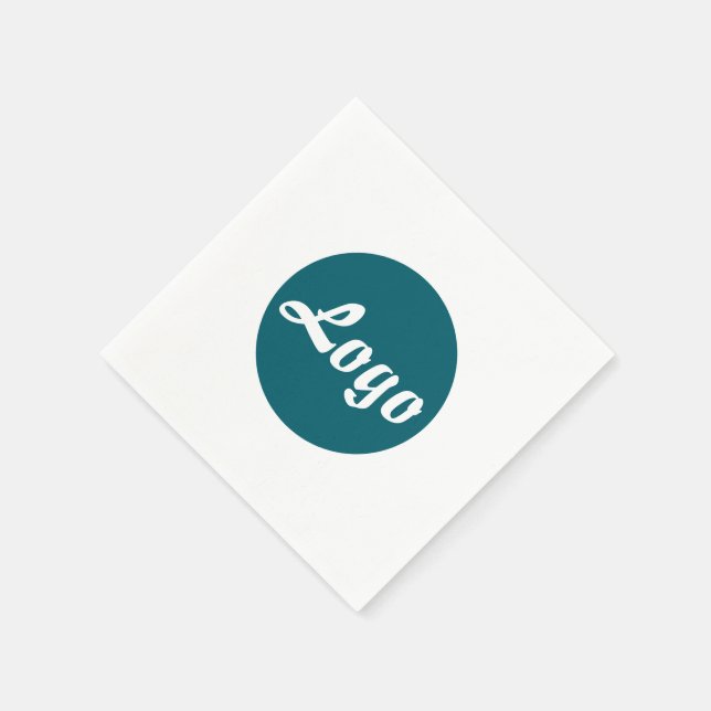 YOUR LOGO HERE CUSTOMIZED NAME AND TEXT  NAPKINS (Corner)