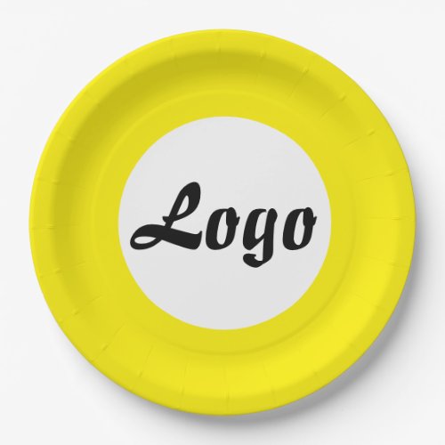 YOUR LOGO HERE CUSTOMIZED NAME AND TEXT  PAPER PLATES