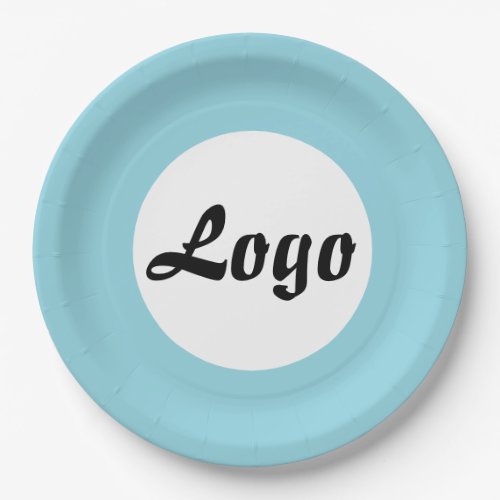 YOUR LOGO HERE CUSTOMIZED NAME AND TEXT  PAPER PLATES