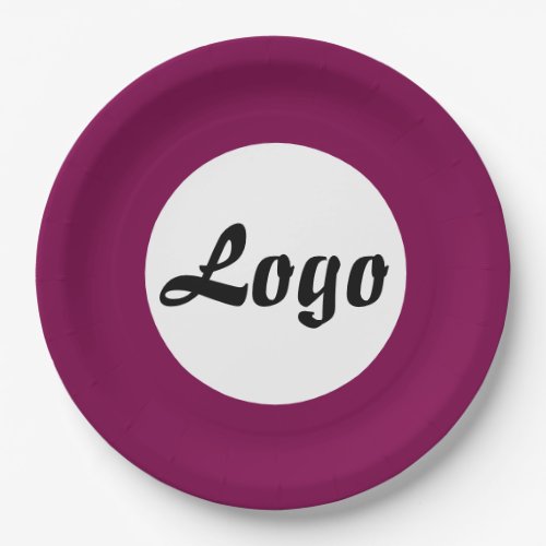 YOUR LOGO HERE CUSTOMIZED NAME AND TEXT  PAPER PLATES