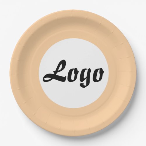YOUR LOGO HERE CUSTOMIZED NAME AND TEXT  PAPER PLATES