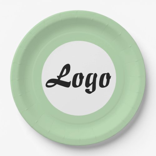 YOUR LOGO HERE CUSTOMIZED NAME AND TEXT  PAPER PLATES