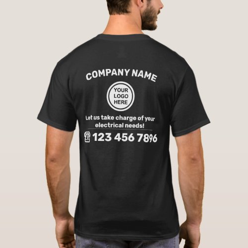 Your logo here Electric Service Branded Workwear T T_Shirt