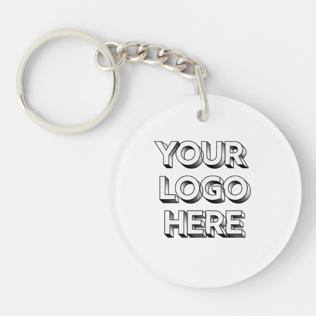 Your Logo Here Groomsmen Gifts Keychain (Front)