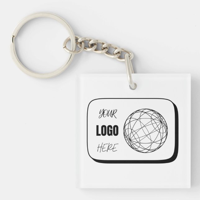 Your Logo Here Keychain (Front)