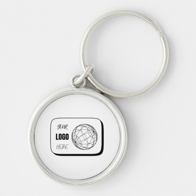 Your Logo Here Keychain (Front)