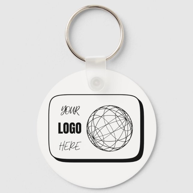 Your Logo Here Keychain (Front)