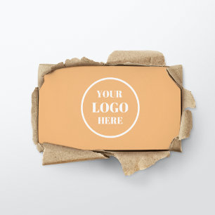 Your Logo Here l Clean Pastel orange & White Promo Business Card