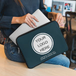 Your Logo Here l Professional Navy Blue Branded  Laptop Sleeve<br><div class="desc">Present your professional image with our 'Your Logo Here' Professional Navy Blue Branded Laptop Sleeve – a sleek and branded accessory crafted to protect and represent your business in style. The deep and sophisticated Navy Blue color serves as a refined backdrop for featuring your company logo. This laptop sleeve is...</div>