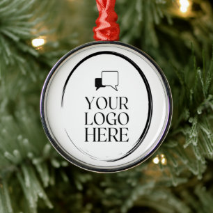 Your Logo Here Metal Ornament