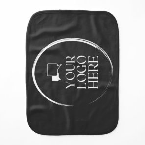 Your Logo Here Modern Baby Burp Cloth