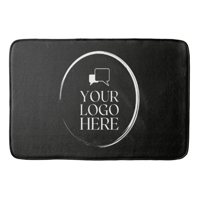 Your Logo Here Modern Bath Mat (Front)