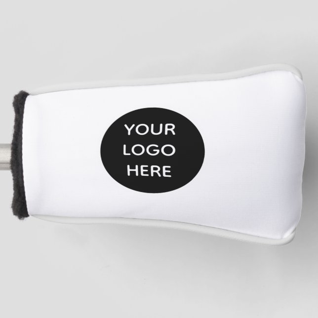 Your Logo Here Modern Business Company Golf Head Cover (Front)
