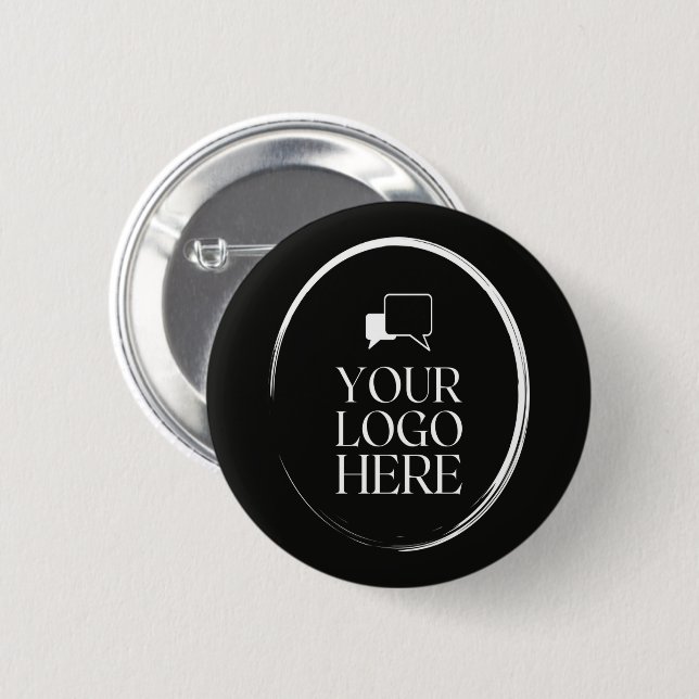 Your Logo Here Modern  Button (Front & Back)